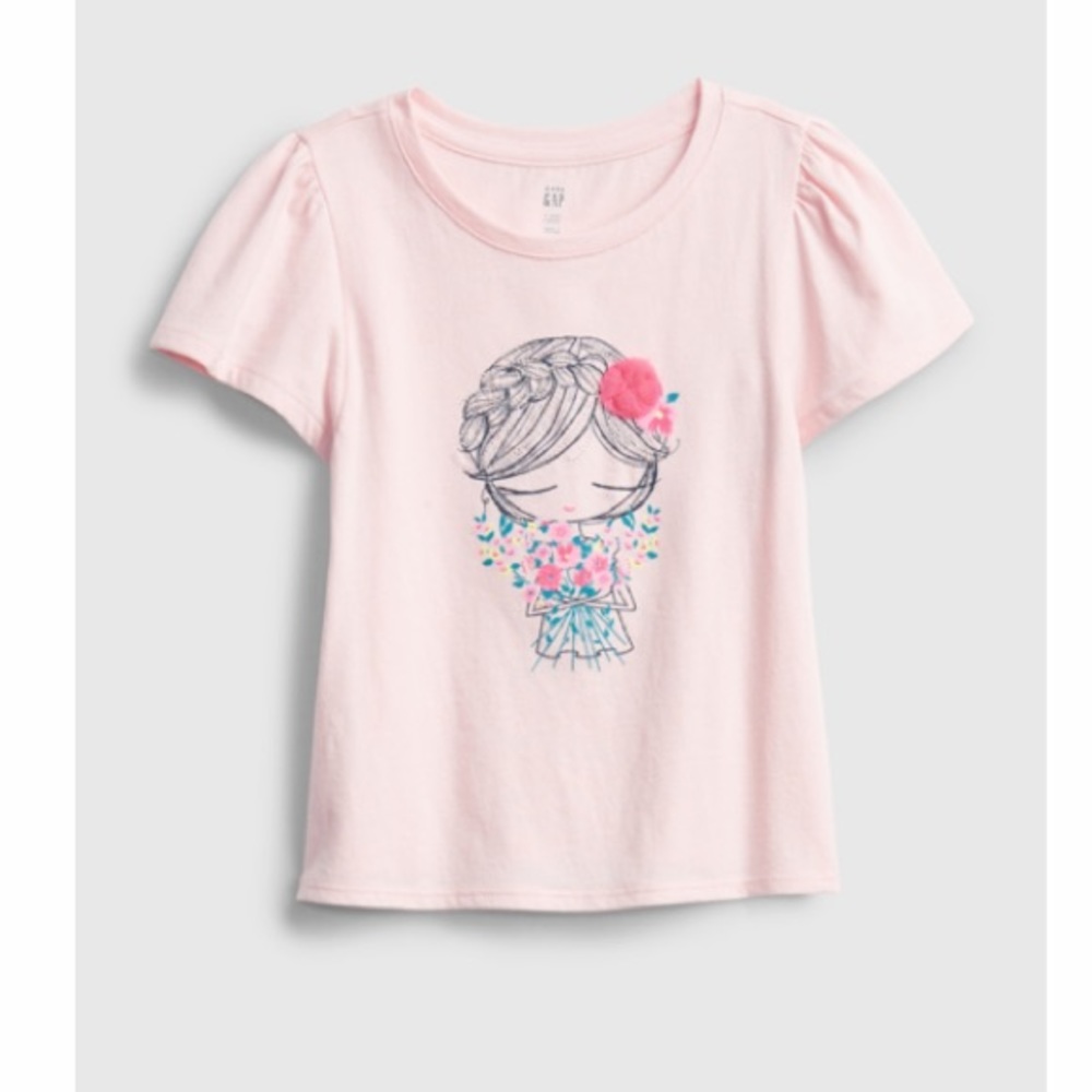 Baby Gap girl with flowers T-shirt (NWT)